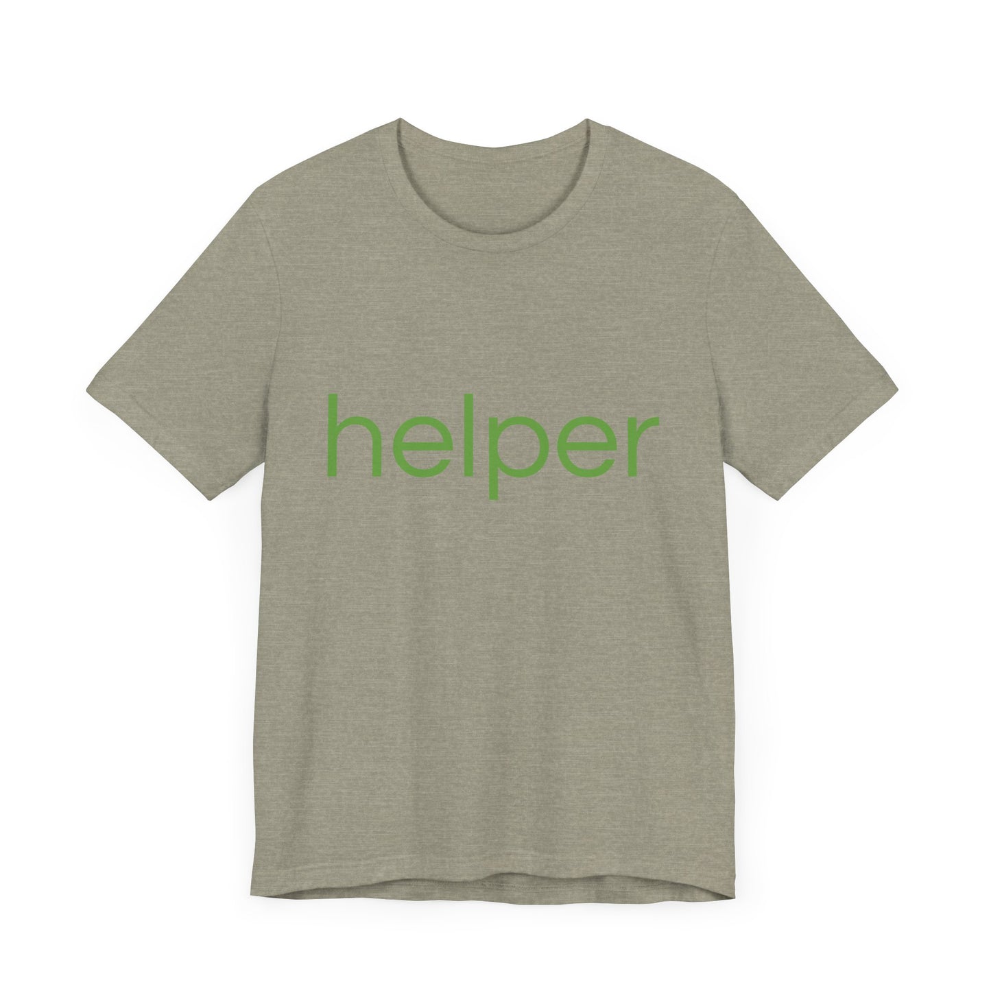 helper Lt Green Print Unisex Jersey Tee