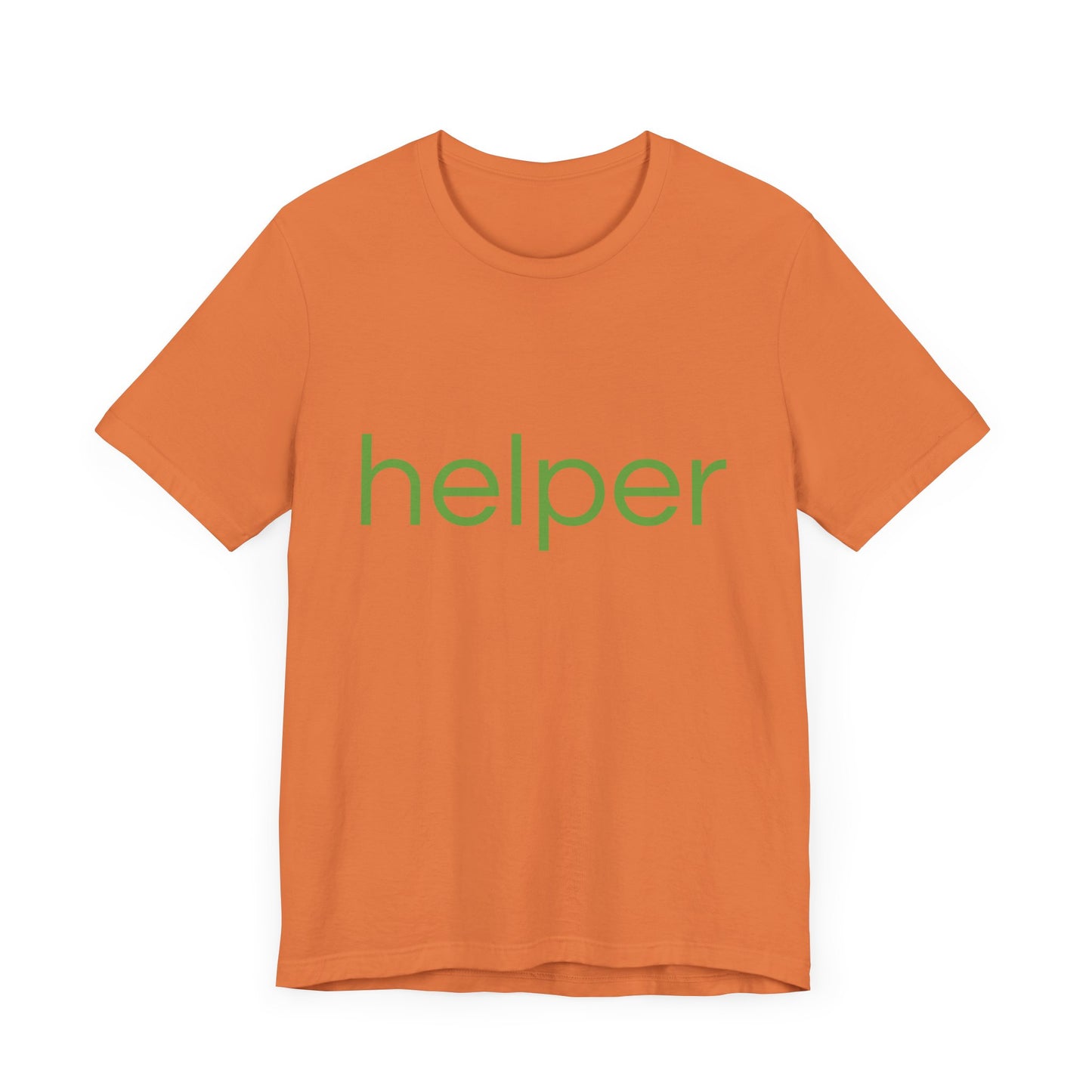 helper Lt Green Print Unisex Jersey Tee