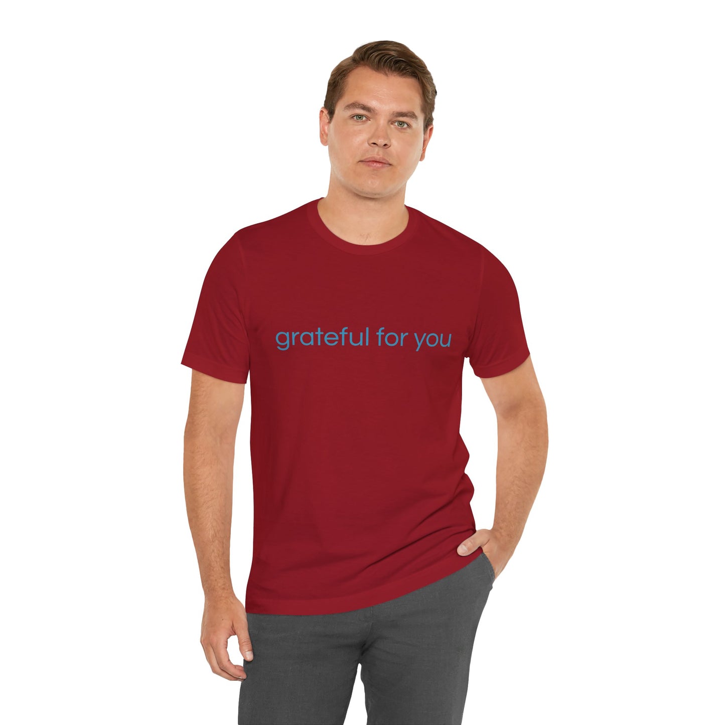 grateful for you Blue Print Unisex Jersey Tee