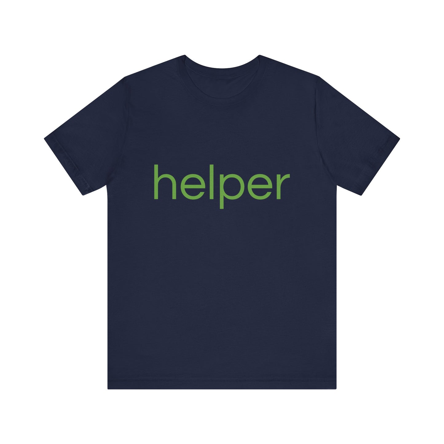 helper Lt Green Print Unisex Jersey Tee