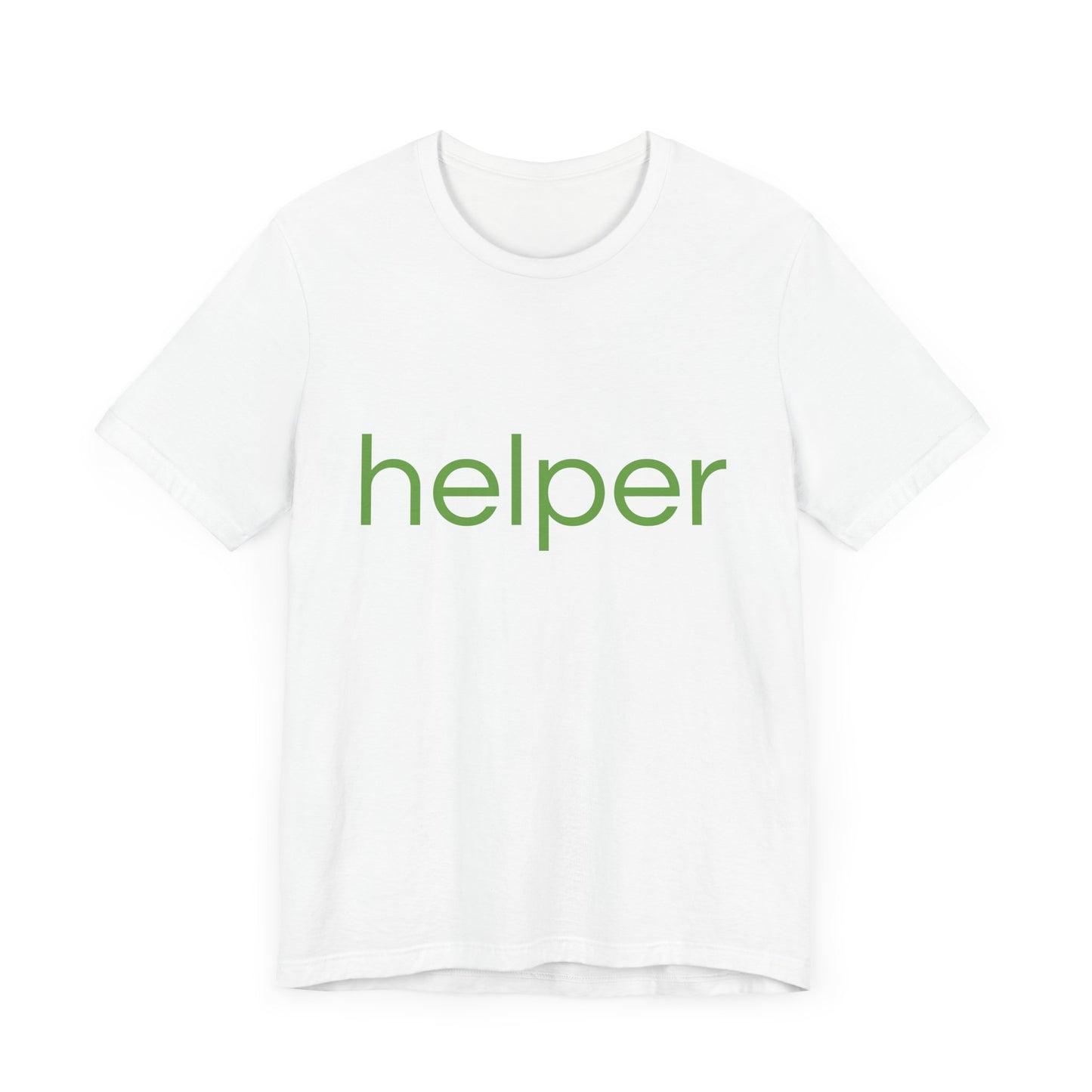 helper Lt Green Print Unisex Jersey Tee