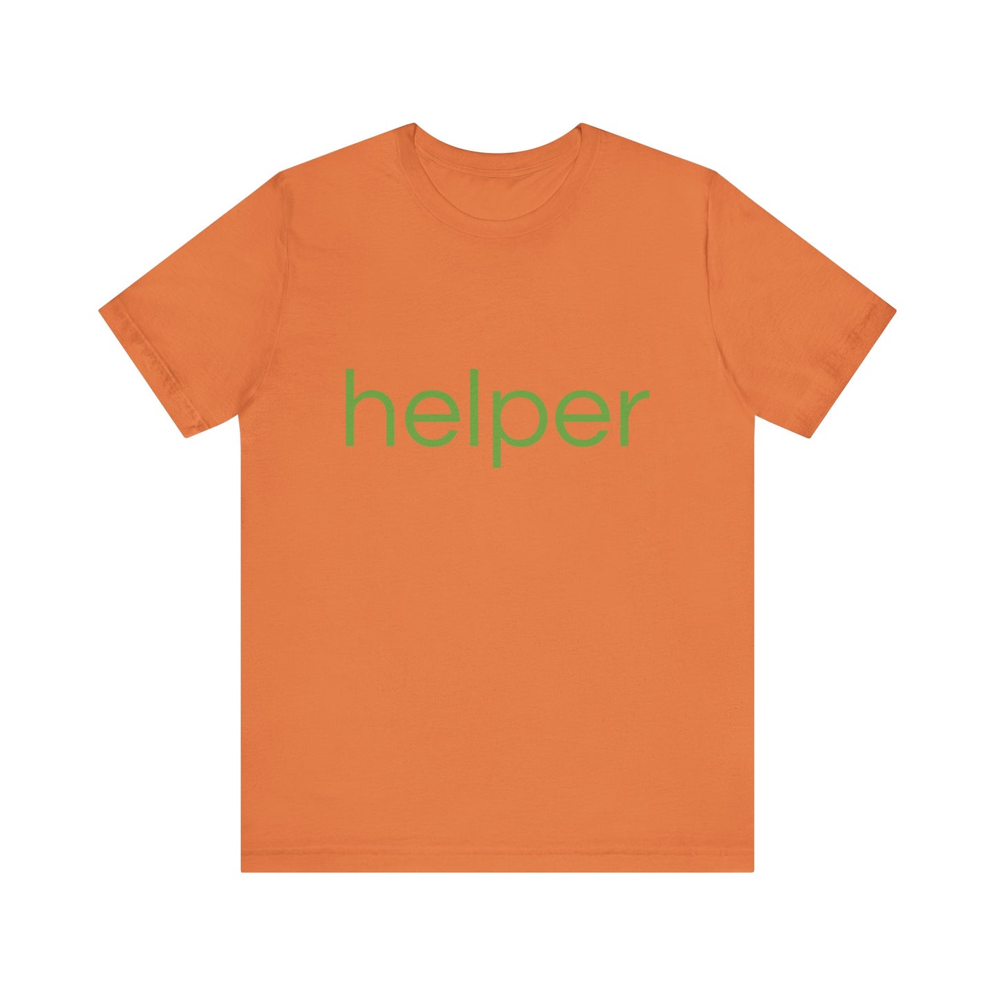 helper Lt Green Print Unisex Jersey Tee