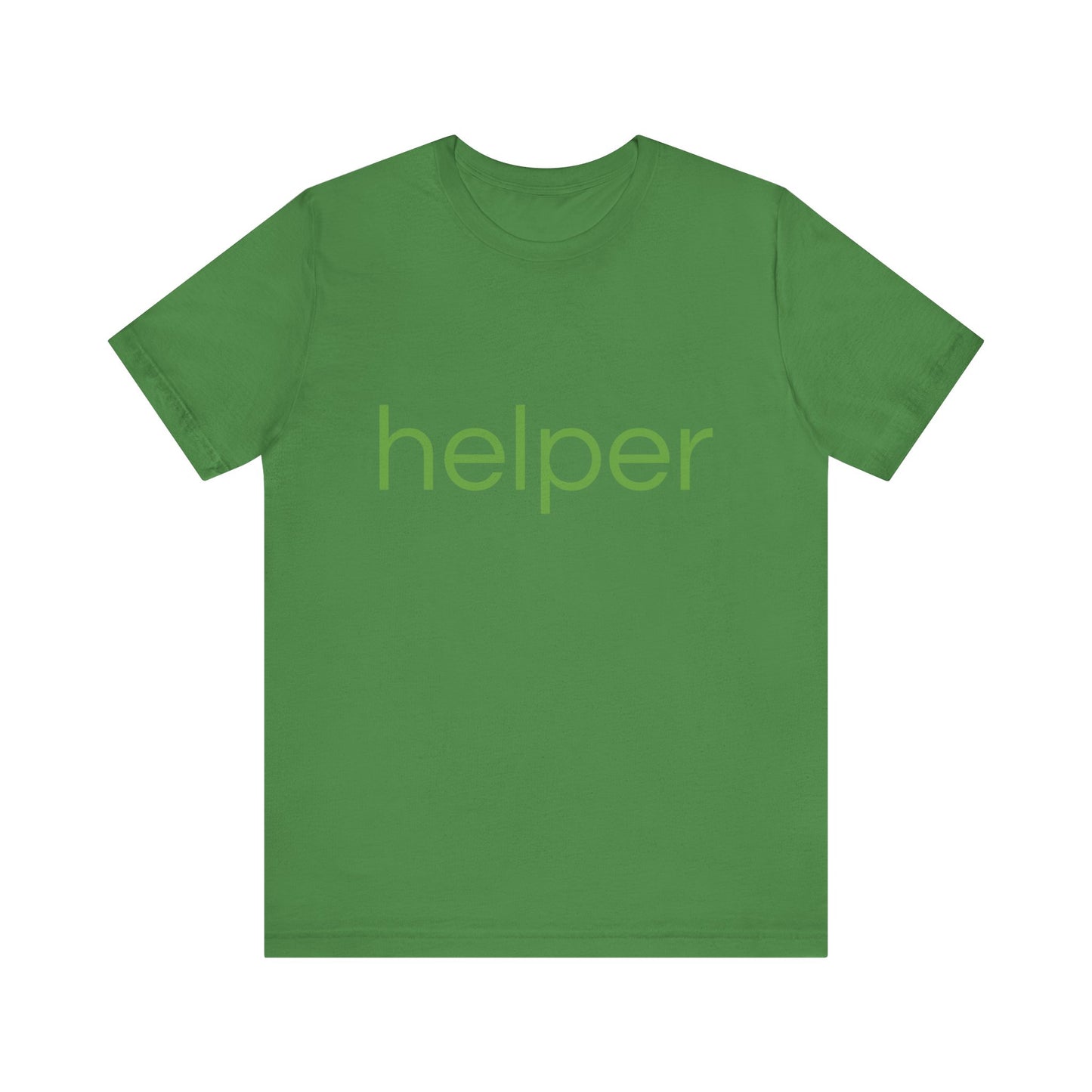 helper Lt Green Print Unisex Jersey Tee